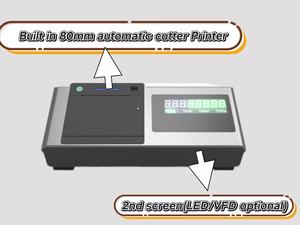 Lightweight All-in-One 12.5'' &amp; 5'' POS <strong>Kiosk</strong> <strong>with</strong> 80MM Printer Built-in SDK Function for Cafe Shops 2nd Screen &amp; Main <strong>Kiosk</strong> - Product Image 5