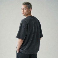 T-shirt Oversize Premium 235g Vierge en Coton 100% Filé Ring-Spun Style Luxe Impression Logo Personnalisé Minimaliste Coupe Moderne