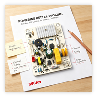 Carte mère PCB principale SUCAN SU 11R pour cuisinière infrarouge, avec contrôle intelligent du ventilateur, circuit imprimé durable pour l'assemblage de la cuisinière