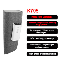 Certification CE Masseur électrique pour mollets à compression d'air thermique Masseur sans fil pour jambes et mollets pour circulation Masseur intelligent pour jambes