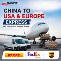 Livraison express rapide DHL FedEx UPS depuis la Chine vers l'Amérique et l'Europe, service de messagerie porte-à-porte DDP, prix avantageux, Amazon FBA