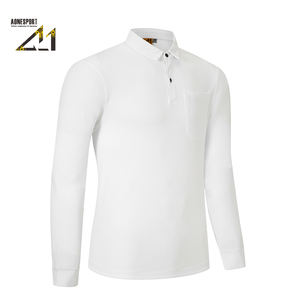 Camisa de Manga Larga para Hombre con Bolsillo en el Pecho - 100% Poliéster Transpirable/Secado Rápido Ligero Resistente a las Arrugas Ropa Casual de Negocios - Product Image 3