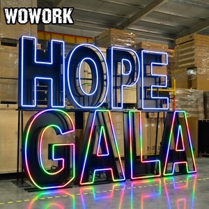 WOWORK Supporto per Lettere Luminose da <span class=keywords><strong>4</strong></span> Piedi con Doppio Rack a Due File, Lettere 'Marry Me' Impilabili per Decorazioni Matrimoniali ed Eventi - Product Image 5