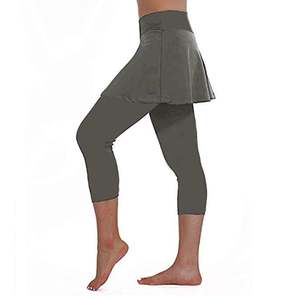 Vêtements de tennis grande taille pour femmes européennes et américaines Pantalons de yoga à haute élasticité Culottes pour filles grasses Pantalons de tennis amincissants Jupes - Product Image 3