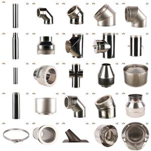 Accessoires <span class=keywords><strong>de</strong></span> cheminée en acier inoxydable à double paroi certifiés CE, <span class=keywords><strong>tuyau</strong></span> <span class=keywords><strong>de</strong></span> cheminée <span class=keywords><strong>pour</strong></span> <span class=keywords><strong>poêle</strong></span> avec garantie <span class=keywords><strong>de</strong></span> 5 ans, finition miroir - Product Image 6