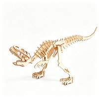 Puzzle en bois 3D, simulation d'animaux, dinosaures, modèle éducatif à assembler soi-même, jouet pour enfants et adultes