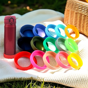 Hot Sale Silicone Rubber Water Bottle Mug Tumbler <b>Boot</b> Sleeve Protector <b>Cover</b> Case in 6cm 6.5cm 7cm 7.5cm Sizes - Product Image 3