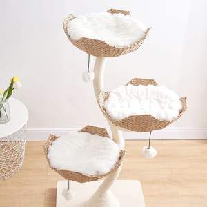 <span class=keywords><strong>Arbre</strong></span> à <span class=keywords><strong>chat</strong></span> en bois naturel hamac de lit en bois massif grande taille chats Condo jouet escalade <span class=keywords><strong>arbre</strong></span> à <span class=keywords><strong>chat</strong></span> panier - Product Image 3