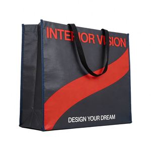 Reusable Packaging Polypropylene Laminated Woven Shopping Tote Rpet Pp <b>Bag</b> With Custom Logo - Product Image 2