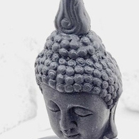 Statue de bouddha indien en résine, fait à la main, pièce de vitrine noire, Antique pour la décoration de la maison, cadeaux, Sculpture de bouddha