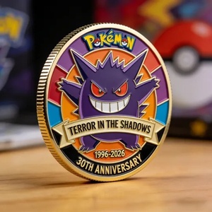 Nouveaux produits transfrontaliers en stock Pokemon Pikachu Médaille commémorative Poke Ball Design Pokemon Pet sprite Baseball Coin Series - Product Image 2