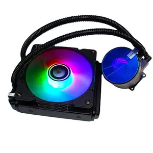 BM120 entegre su soğutma radyatörü Fan CPU soğutucu RGB LED GPU bilgisayar ısı emici fanlar