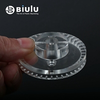 Composants microfluidiques en acrylique PMMA transparents non standard personnalisés Service d'usinage de précision CNC à 5 axes
