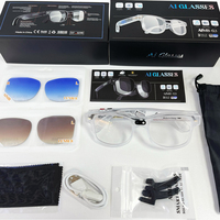 Gafas de Sol AIMB-G3 con Traducción por IA, Lentes Fotocromáticas Anti-Luz Azul, Cámara WiFi Chat GPT 800W, Gafas Inteligentes con IA 1080P IP67 Táctiles