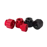 Écrou moleté M3 M4 à trou traversant en aluminium pour verrouillage de structure aéronautique, écrou de serrage en alliage d'aluminium, raccord générique