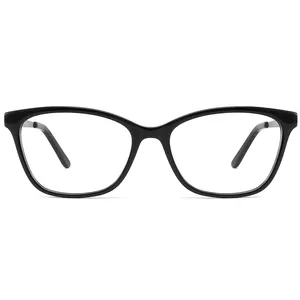 YD1001 Cat eye Lead free ultra thin acetate metal optical glasses