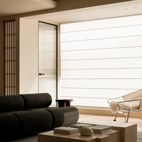 Persianas Romanas de Alta Calidad, Cortinas Opacas Personalizadas, Persianas Romanas de Tela Semiopaca para Ventanas