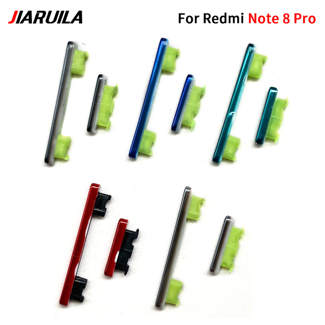 For Redmi Note 7 8 9 Pro 9S 10 Pro Mi 10 10T Pro Mobile Phone Button Volume Power on / Off Side Key Button Replacement Parts