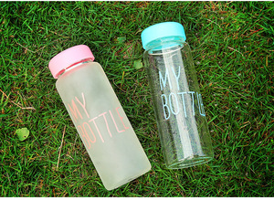 Venta al por mayor Popular 400ml Serigrafía Mi botella de vidrio Botella de agua potable - Product Image 5