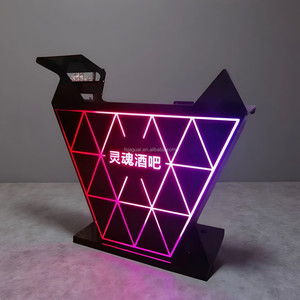 Moderna Consolle DJ LED Curva con Illuminazione e Acrilico Ecologico per <span class=keywords><strong>Bar</strong></span> Domestici e Locali Notturni - Product Image 2