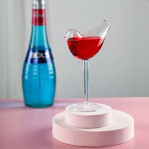 Copa de Cóctel Creativa y Popular de 19.5 cm con Forma de Pájaro, Material de Cristal y Metal Único para Fiestas de Vino, Directo de Fábrica - Product Image 4