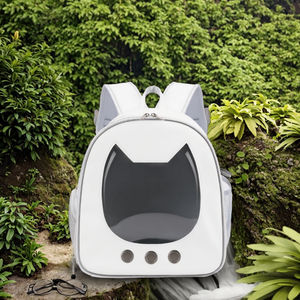 Toptan Havayolu Onaylı PU Fermuarlı Sağlam Çevre Dostu Moda Açık Hava Evcil Hayvan Sırt Çantası Nefes Alabilen Taşınabilir Kedi Taşıma Çantası - Product Image 3