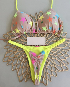 Nuevo Traje de Baño Sexy Estilo Brasileño para Estados Unidos, Estilo Casual con Trenzas Tejidas, Diseño Sólido - Product Image 6