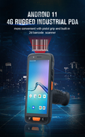 Escáner de código de barras GPS Industrial con sistema Android 11 con PDA Wifi 2D Código QR Teclado físico Teclas numéricas NFC y RFID en stock