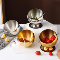 Bol à Sauce et Assaisonnements Incliné en Acier Inoxydable Électroplaqué, Moderne, Minimaliste, Écologique et Résistant à la Chaleur pour Buffet de Restaurant
