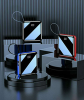 Gadgets électroniques pour hommes et femmes, produits de luxe de petite taille, idées de cadeaux, batterie externe personnalisée avec câbles USB