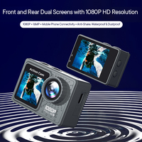 Vente en gros caméra d'action sportive étanche haute définition 1080p pour casque de moto utilisation extérieure MicroSD 120 grand Angle max