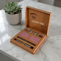 Boîte d'emballage rigide de luxe personnalisée pour palette de fards à paupières, coffret cadeau de maquillage haut de gamme avec design sur mesure