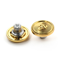 Boutons en métal en alliage de zinc gravés et embossés avec logo personnalisé, durables et professionnels, pour jeans et vestes en denim