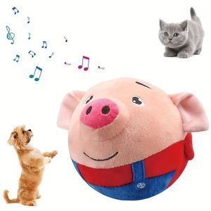 Jouet en peluche pour animaux de compagnie, jouet à mâcher interactif, balle qui couine, jouet pour chien et chat pour jouer à l'intérieur et à l'extérieur - Product Image 1
