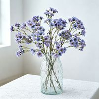Bouquet de fleurs artificielles en soie Moutonghua, décoration de scène haut de gamme, marguerites artificielles réalistes teintées à la main pour les cérémonies de mariage