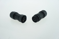Conector de Cable Impermeable 30A para Exteriores, Tornillo M20 de Bloqueo Rápido, 2, 3, 4, 5 Pines, Circular, Macho, Hembra, PA66, Nailon, 10A, Latón para LED
