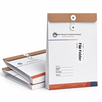 Pochettes d'archives A4 personnalisées avec graphismes, format Slimline, en kraft mat opaque, pour l'organisation des documents gouvernementaux