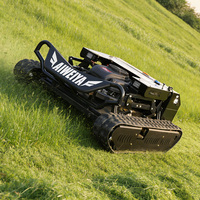 Tondeuse à gazon RC à chenilles CE EPA pour vergers, broyeur d'herbe pour terrains agricoles en pente