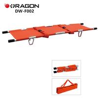 Brancard d'ambulance manuel de haute qualité 2026 en alliage d'aluminium, pliable en 2, certifié CE