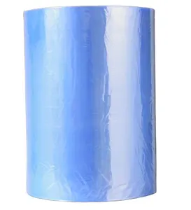 PVC 수축 필름 투명 열 수축 플라스틱 가방 롤 포장 화이트 블루