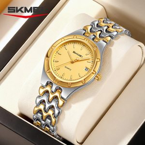 Relojes de Mujer Estilo Retro, Reloj Dorado para Dama, Logotipo Personalizado OEM, 3ATM Resistente al Agua, Acero Inoxidable, Estilo Minimalista, Cuarzo - Product Image 2