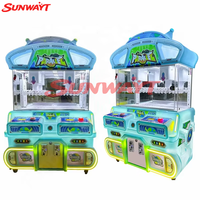 Machine de jeu d'arcade à griffes pour animaux en peluche, en métal, personnalisable, à monnayeur, avec lumières clignotantes, design mini, pour la vente en gros