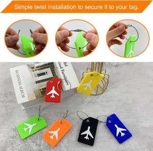 Silicone Travel Luggage Tag Name Labels for Suitcases and Baggage Tags - Product Image 5