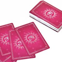 Cartes de tarot et d'oracle personnalisées avec impression recto-verso, supportant plusieurs langues, avec boîte à couvercle rabattable pour cadeau promotionnel