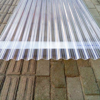 Plaque de toiture transparente en PC de haute qualité 0,5 mm, résistante aux UV, ondulée, étanche, découpe facile, design moderne, 810 mm x 8 mm, A4, Melic