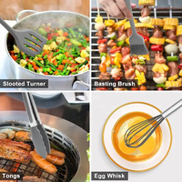 TOALLWIN Nouveaux accessoires de cuisine tendance, ustensiles de cuisine, ensemble d'ustensiles de cuisine en silicone, ustensiles de cuisine en silicone