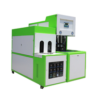 Vente chaude eau CSD boisson boisson bouteille 2 cavité semi-automatique PET bouteille soufflage Machine manuelle PET bouteille faisant la Machine