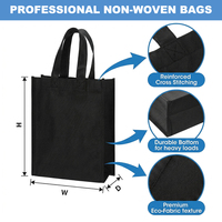 Sacs Cabas Réutilisables en Non-Tissé Polypropylène Soudés par Ultrasons, Sacs de Course avec Logo Personnalisé, Impression Rpet, Sac Cadeau Écologique