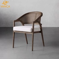 Lumière de luxe moderne Simple café décontracté maison Restaurant dossier chaise en bois hôtels Table Bar cuisine Banquet salle à manger chaise
