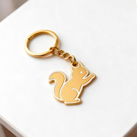 Porte-clés en alliage de zinc avec logo personnalisé, sérigraphie, plaqué or, imperméable et léger, pour cadeaux de vacances